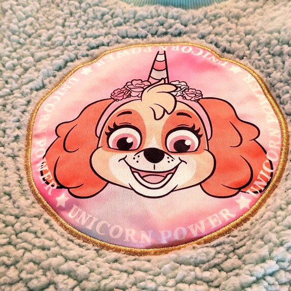 Paw Patrol Skye mint green fuzzy sweatshirt - Picture 4 of 4